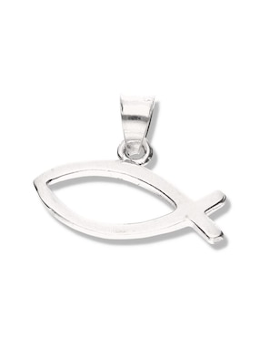 Dije de pez Vanguardia Joyera cristo de plata P 925
