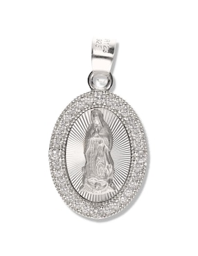 Medalla ovalada Vanguardia Joyera virgen de guadalupe de plata P 925