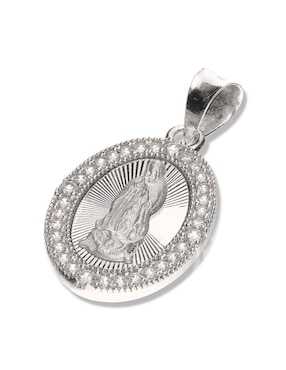Medalla ovalada Vanguardia Joyera virgen de guadalupe de plata P 925