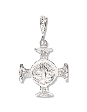 Medalla de cruz Vanguardia Joyera san benito de plata P 925