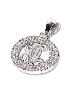 Medalla redonda Vanguardia Joyera virgen de guadalupe de plata P 925