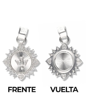 Medalla redonda Vanguardia Joyera cristo de plata P 925