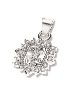 Medalla cuadrada Vanguardia Joyera san judas tadeo de plata P 925