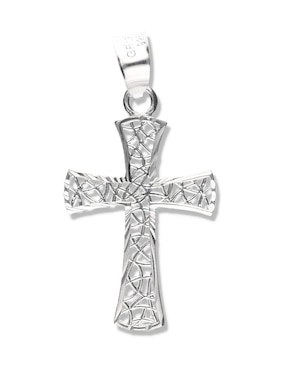 Dije de cruz Vanguardia Joyera cristo de plata P 925