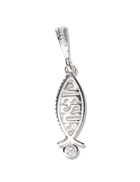 Dije de pez Vanguardia Joyera jesús de nazaret de plata P 925