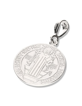 Medalla redonda Vanguardia Joyera san benito de plata P 925