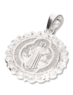 Medalla redonda Vanguardia Joyera san benito de plata P 925