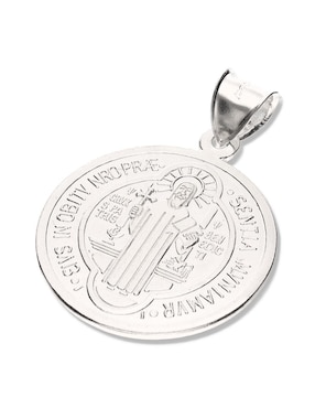 Medalla redonda Vanguardia Joyera san benito de plata P 925