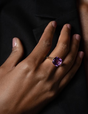 Anillo Gladkova Joyería 14 k de oro amatista