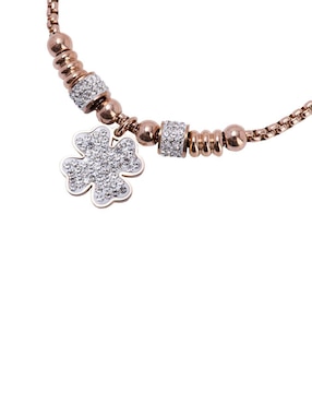 Kit de pulsera Luckyly 18 K Gaby con acabado baño de oro rosa