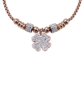 Kit de pulsera Luckyly 18 K Gaby con acabado baño de oro rosa