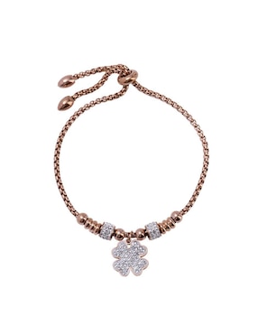 Kit de pulsera Luckyly 18 K Gaby con acabado baño de oro rosa