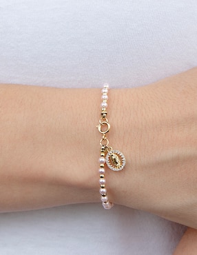 Pulsera Artre con perla de cristal