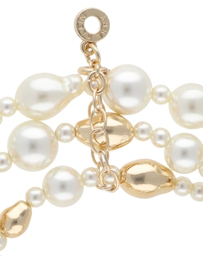 Multi-pulsera Anne Klein Coastal Charms con acabado lustre