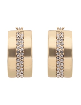 Arracadas Dkny Jade con acabado pavé cristal