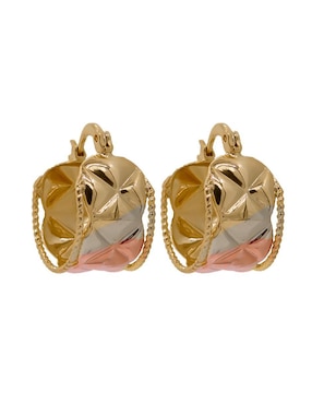 Aretes Oro Angelus con acabado brillante