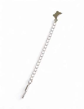 Pulsera Og con acabado baño rodio