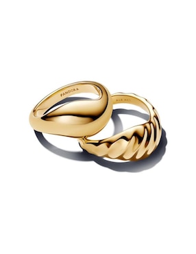 Anillo Pandora Essence de plata P 925 con acabado baño de oro