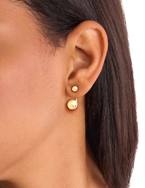 Aretes Calvin Klein Sculptural Bubbles con acabado brillante