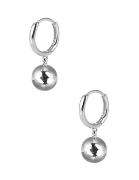 Aretes de esfera Westies con acabado brillante