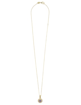 Collar con dije Carré Pavé de plata P 925