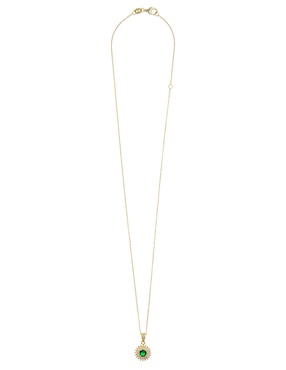 Collar con dije Carré Pavé de plata P 925