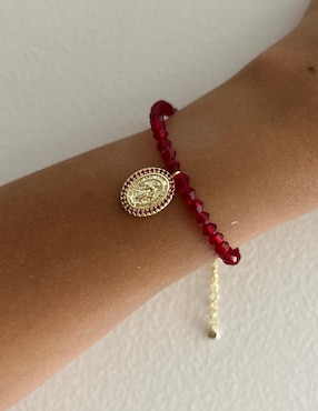 Pulsera Carmela Mía 14 k Religiosos con acabado baño de oro