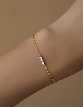 Pulsera Mink de plata P 925 con acabado brillante