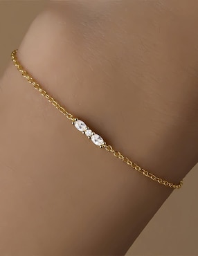 Pulsera Mink de plata P 925 con acabado brillante