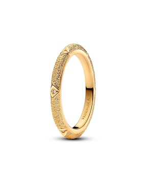 Anillo Pandora ME de plata P 925 zirconia cúbica con acabado baño de oro