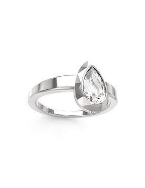 Anillo de gota Guess 4G Light circonita brillante