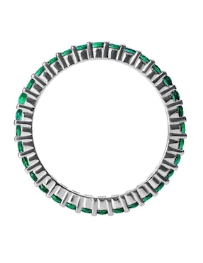 Anillo Gladkova Joyería P 925 de plata esmeralda pavé