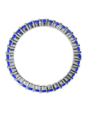 Anillo Gladkova Joyería P 925 de plata zafiro pavé