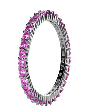 Anillo Gladkova Joyería P 925 de plata rubí pavé