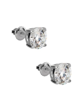 Broqueles Gladkova Joyería de plata P925 con acabado brillante moissanita