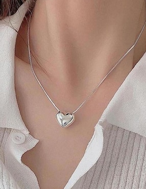 Collar con dije de corazón Ventdepot