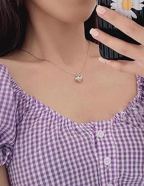 Collar con dije de corazón Ventdepot