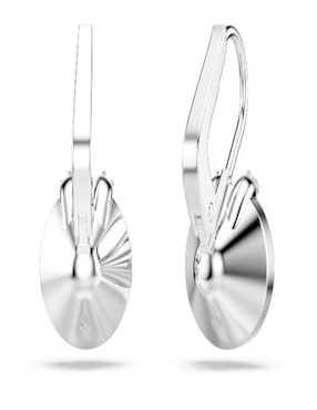 Aretes cortos circulares Swarovski Bella con acabado brillante