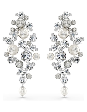 Aretes largos Swarovski Constella con acabado pavé swarovski