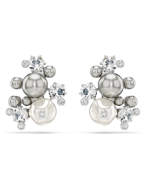 Aretes largos Swarovski Constella con acabado pavé swarovski