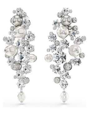 Aretes largos Swarovski Constella con acabado pavé swarovski