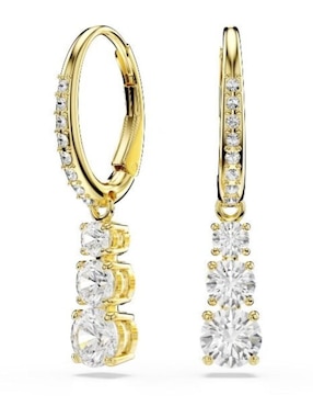 Aretes de octágono Swarovski con acabado brillante