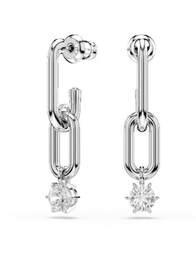 Aretes de eslabones Swarovski con acabado brillante