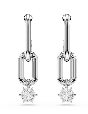 Aretes de eslabones Swarovski con acabado brillante
