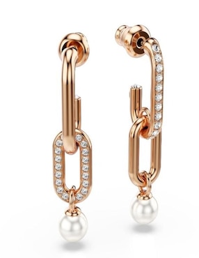 Aretes de eslabones Swarovski con acabado brillante