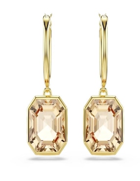 Aretes cuadrados Swarovski con acabado brillante