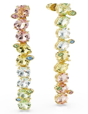 Aretes largos Swarovski Gema con acabado brillante