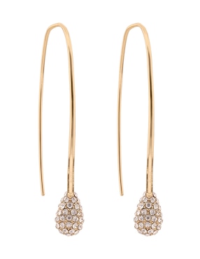 Aretes de gota Dkny con acabado pavé cristal