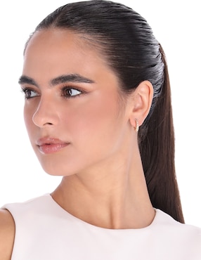Set de aretes Napier Basic Mtl Ears F2 con acabado brillante