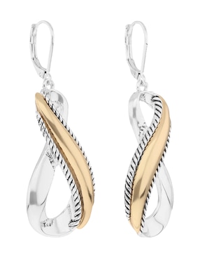 Aretes de infinito Napier con acabado brillante